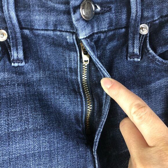 GOOD AMERICAN Good Legs Jeans Medium Wash Stretch Size 0/25 - Picture 2 of 10